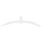 Ekena Millwork Archdale Architectural Grade PVC Gable Bracket, 72"W x 18"H x 2"D x 4"F, 6/12 Pitch GBP072X18X0204ARC00 - alternate 2